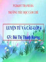 Mở rộng vốn từ cái đẹp LTVC lớp 4 số 5 