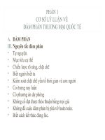 Slide PHẦN 1 cơ sở lý LUẬN về đàm PHÁN THƯƠNG mại QUỐC tế 