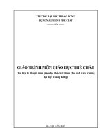 Giáo trình giáo dục thể chất 