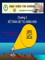 Bài Giảng Kế Toàn Vật Tư, Hàng Hào