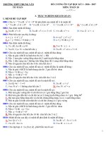 Đề cương ôn tập học kỳ i toán 10 trường THPT trung văn   hà nội 