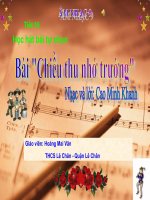 tiết 16 học hát tự chọn   âm nhạc 9 