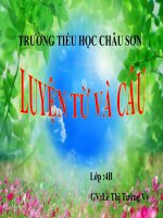 Luyện tập về câu kể ai làm gì LTVC lớp 4 số 6 