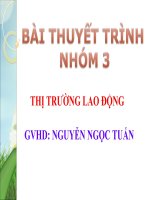 Bài Thuyết Trình Thị Trường Lao Động