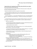 Đề cương ôn tập môn điện động lực