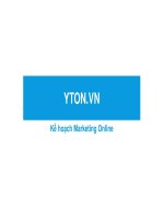 Kế hoạch Marketing Online