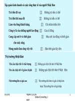 Tập quán kinh doanh và cuộc sống thực tế của người Nhật Bản