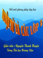 từ chỉ sự vật kiểu câu ai là  gì 