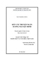 Kết cấu truyện ngắn sương nguyệt minh (LV02044) 