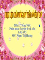 Vị ngữ trong câu kể ai là gì LTVC lớp 4 số 2 