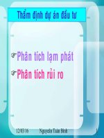 Bài Giảng Kỹ Thuật Phân Tích Rủi Ro