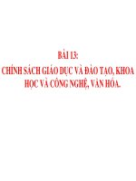 bài 13 cơ sở giáo dục và đào tạo khoa học xã hội và văn hóa 