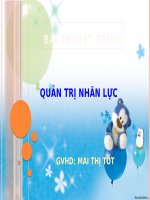 Bài Thuyết Trình Quản Trị Nhân Lực