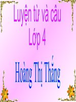 Chủ ngữ trong câu kể ai làm gì LTVC lớp 4 số 8 