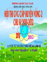 Câu kể ai làm gì LTVC lớp 4 số 12 