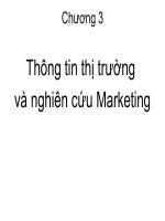 Bài Giảng Thông Tin Thị Trường Và Nghiên Cứu Marketing