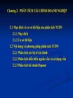 Bài Giảng Phân Tích Tài Chính Doanh Nghiệp