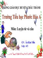 Mở rộng vốn từ đồ chơi và trò chơi LTVC lớp 4 số 3 