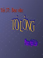 tiêt 37 - đọc văn - tỏ lòng