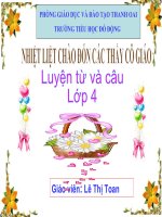 Chủ ngữ trong câu kể ai làm gì LTVC lớp 4 số 4 