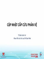 CẬP NHẬT CẤP CỨU PHẢN VỆ 2016, TS Đào Xuân Cơ Khoa Hồi sức tích cực BV Bạch Mai