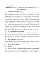 Tìm hiểu và phân tích hệ thống (phần mềm) CRM (phần mềm quản lý quan hệ khách hàng