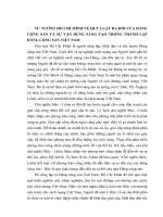 TIỂU LUẬN   tư TƯỞNG hồ CHÍ MINH về sự RA đời của ĐẢNG CỘNG sản và sự vận DỤNG SÁNG tạo TRONG VIỆC THÀNH lập ĐẢNG CỘNG sản VIỆT NAM