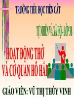 Hoạt động thở và cơ quan hô hấp tự nhiên và xã hội lớp 3 số 2 