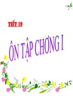 ĐẠI số 8 TIẾT 19 ôn tập CHƯƠNG 1 