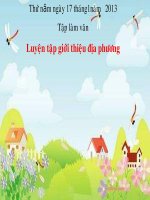 LUYỆN tập GIỚI THIỆU địa PHƯƠNG 1 