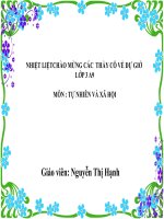 Vệ sinh thần kinh TNXH lớp 3 số 1 