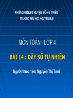 DÃY số tự NHIÊN 