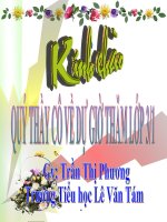 Hoạt động thần kinh TNXH lớp 3 số 1 