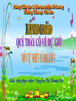 Tỉnh thành phố nơi bạn đang sống TNXH lớp 3 số 2 