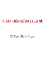 TAI BIẾN – BIẾN CHỨNG CỦA GÂY MÊ Y 4