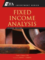 Fixed income analysis 