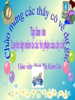 MIÊU tả các bộ PHẬN của cây cối 