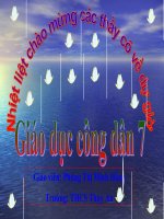 bài giảng tích hợp liên môn giáo dục công dân 7 Tiết 13 - Bài 10 Giữ gìn và phát huy truyền thống tốt đẹp của gia đình, dòng họ