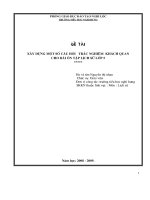 Đề tài Xây dựng một số câu hỏi trắc nghiệm khách quan cho bài ôn tập lịch sử lớp 5