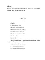 Đề tài Nâng cao hiệu quả giáo dục ý thức thẩm mỹ cho học sinh trường PTTH Yên Lập, huyện Yên Lập, tỉnh Phú Thọ