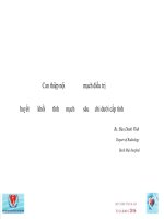 Can thiệp nội mạch điều trị huyết khối tĩnh mạch sâu chi dưới cấp