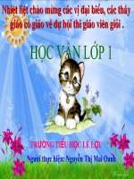 Bài giảng học vần lớp 1 