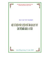 Một số biện pháp luyện phát âm qua dậy thơ cho trẻ mẫu giáo 5 6 tuổi