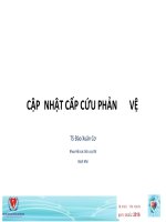 Cập nhật xử trí cấp cứu sốc phản vệ 2016