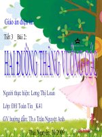 HÌNH học TIẾT 3 HAI ĐƯỜNG THẲNG VUÔNG góc 