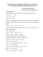 Phuong phap xac dinh san pham cua phan ung giua H3PO4 voi kiem 