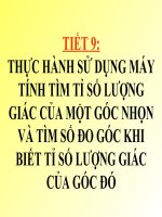 THỰC HÀNH sử DỤNG máy TÍNH bỏ túi 