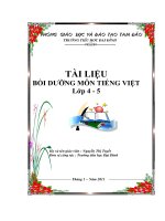 đề tài tài liệu bồi dưỡng môn tiếng việt lớp 4   5