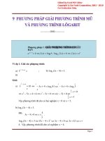 9 phuong phap giai phuong trinh mu va phuong tring logarit