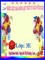 Hoạt động thần kinh TNXH lớp 3 số 7 